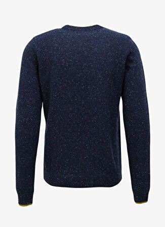 Fred Mello Bisiklet Yaka Slim Fit Lacivert Erkek Kazak FM23W35MG