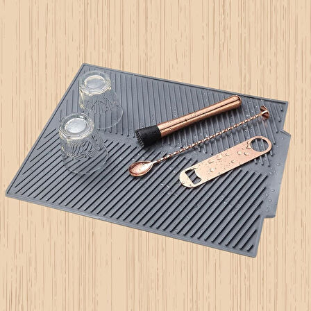 Evyora® Büyük Bulaşık Kurutma Matı,Silikon Bulaşık Kurutma Matı Çok Amaçlı Tezgah Üstü Mat