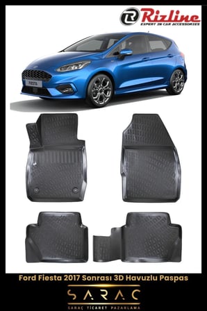 Rizline Ford Fiesta 2019 Model 3D Havuzlu Paspas