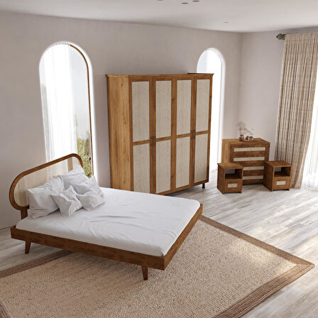 Padova Ceviz Hazeran Yatak Odası Seti