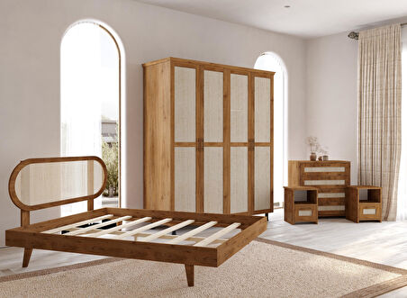 Padova Ceviz Hazeran Yatak Odası Seti