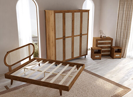 Padova Ceviz Hazeran Yatak Odası Seti