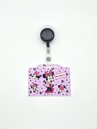 Minnie Mouse Temalı Yatay Kart Kabı Kart Koruyucu