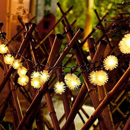 Solar Peri 30Led 4Mt 8 Mod Güneş Enerjili Bahçe Aydınlatma Dekorasyon Günışığı