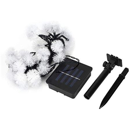 Solar Peri 30Led 4Mt 8 Mod Güneş Enerjili Bahçe Aydınlatma Dekorasyon Günışığı