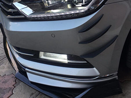 Volkswagen Touareg tampon uyumlu 6lı aksesuar - siyah spor görünüm