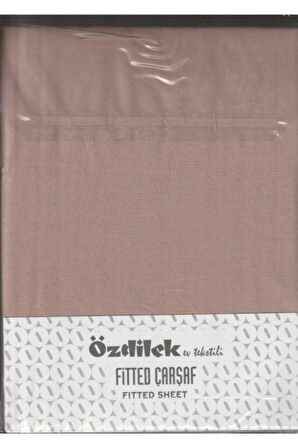 Özdilek Colurist Lastikli Fitted Çift Kişilik Çarşaf Takımı 180 x 200 +30 Cm ( 30 Cm Yükseklik ) Toprak