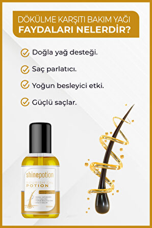 Saç Bakım Serumu Saç Dökülmesi Ve Zayıf Saçlar Için Güçlendirici Besleyici Onarıcı Bakım Yağı 100ml