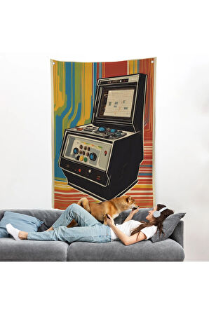 Atari Vintage Klasik Model Duvar Örtüsü-8068
