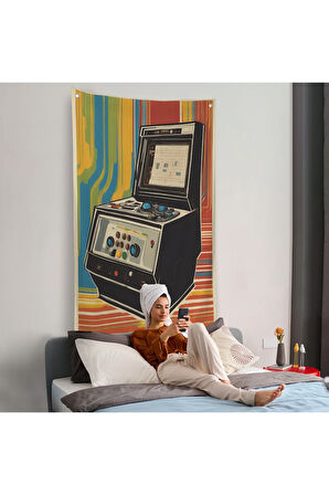 Atari Vintage Klasik Model Duvar Örtüsü-8068