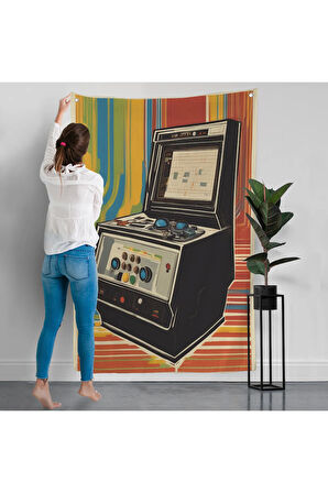 Atari Vintage Klasik Model Duvar Örtüsü-8068