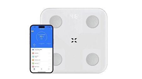 Xenon Smart Akıllı Dijital Tartı Baskül Yağ Su Kas Vücut Kitle Endeksi Kilo Ölçer Tartı Bluetooth Bağlantılı 