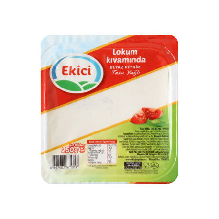 Ekici Beyaz Peynir 250 gr Lokum Kıvamında x 4 Adet