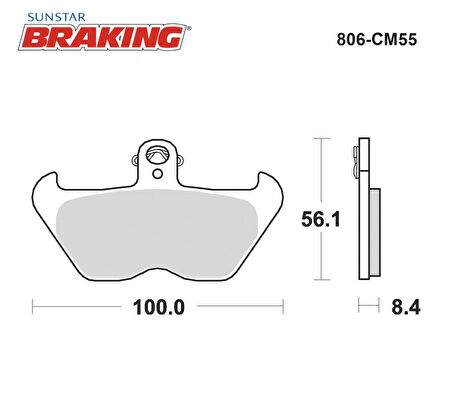 SİNTERLİ ÖN FREN BALATASI / BMW / R 1200 C / 1200cc / ÖN İKİ TAKIM KULLANIR / 1997-1998-1999-2000-2001