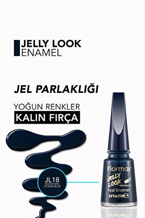 Flormar Oje - Jelly Look Nail Enamel Jl18 Ocean Blue 8690604282128