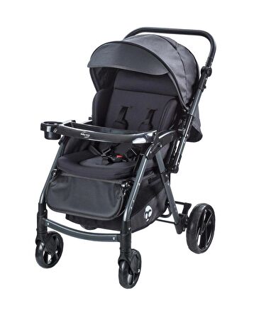 Baby Care Bc-500 Combo Maxi Pro Çift Yönlü Puset Siyah