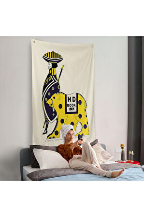 Augustus Jansson - Queen City Mürekkep Duvar Örtüsü-8072