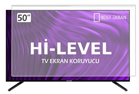 Hi Level HL50FMN403 TV EKRAN KORUYUCU - Hi level 50" inç 127 Ekran Koruma Şeffaf paneli