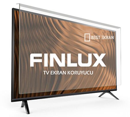 Finlux 55FX610F Tv Ekran Koruyucu - Finlux 55" inç Tv Ekran Koruyucu Şeffaf Paneli