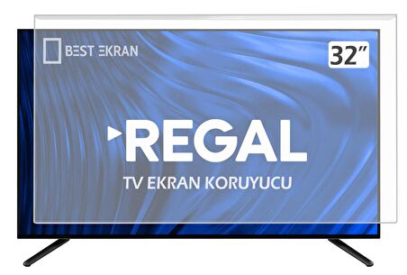 Regal 32R4010H Tv Ekran Koruyucu - REGAL 32" inç Kırılmaz Tv Ekran Koruyucu Camı