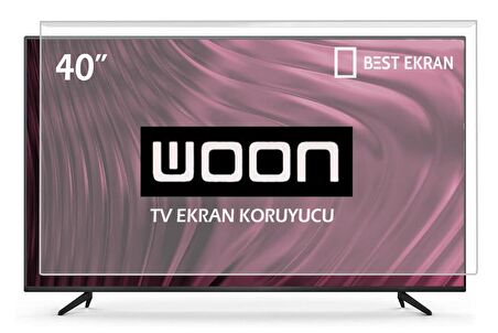 WOON WN40DLK0937 Tv Ekran Koruyucu - Woon 40" inç  Ekran Şeffaf Koruma Paneli