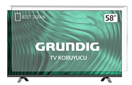 Grundig 58" inç 147 Ekran Kırılmaz Tv Ekran Koruyucu Paneli