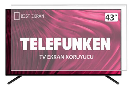 Telefunken 43TF6520 Tv Ekran Koruyucu - 43" inç 108 cm Tv Ekran Koruma Paneli