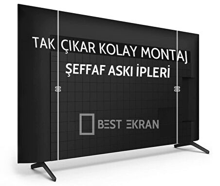 SEG 50SBU705 TV EKRAN KORUYUCU - SEG 50" inç 126 Ekran Koruyucu  Şeffaf panel