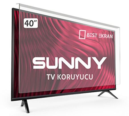 SUNNY SN40DIL1705 TV EKRAN KORUYUCU - Sunny 40" inç  Ekran Tv Kırılmaz Koruma Paneli