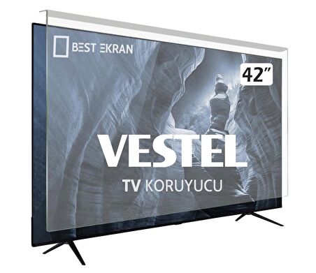 VESTEL 42U9510 TV EKRAN KORUYUCU - Vestel 42" inç 106 Ekran Şeffaf Koruma paneli