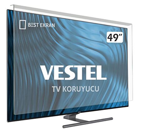 VESTEL 49F9400 TV EKRAN KORUYUCU - Vestel 49" inç 123 cm Ekran Kırılmaz Koruyucu 