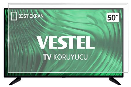VESTEL 50FB5000B TV EKRAN KORUYUCU - Vestel 50" inç 126 Ekran Koruyucu Şeffaf Paneli