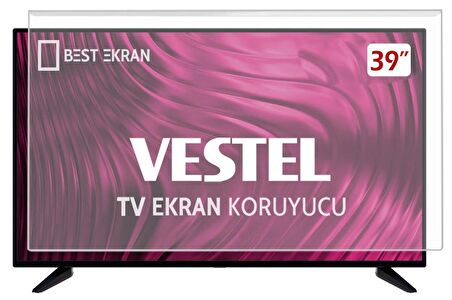 VESTEL 39PF3025D TV EKRAN KORUYUCU - Vestel 39" inç Ekran Şeffaf Koruma paneli