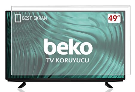 BEKO 49" inç 124 Ekran Kırılmaz Tv Ekran Koruyucu Paneli