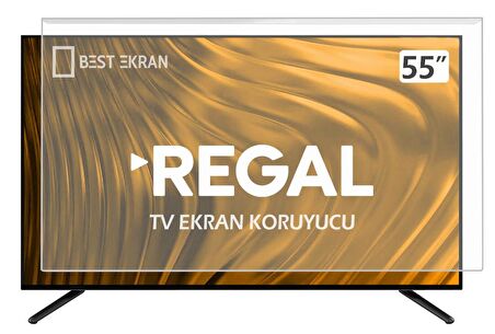 REGAL 55R855U TV EKRAN KORUYUCU - Regal 55" inç 139 cm Tv Ekran Koruyucu Şeffaf Paneli