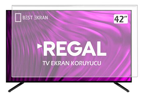 REGAL 42R8055F TV EKRAN KORUYUCU - Regal 42" inç Tv Ekran Koruyucu Şeffaf Paneli