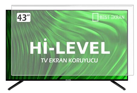 Hi level 43HL670 TV EKRAN KORUYUCU - Hi level 43" inç Ekran Koruma Şeffaf paneli