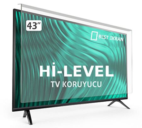 Hi Level 43UHL900 TV EKRAN KORUYUCU - Hi level 43" inç Ekran Koruma Şeffaf panel