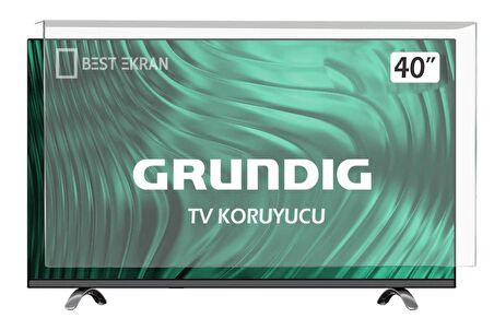 GRUNDIG G40L55314B TV EKRAN KORUYUCU - Grundig 40" inç Tv Ekran Koruma Şeffaf panel G40L 5531 4B