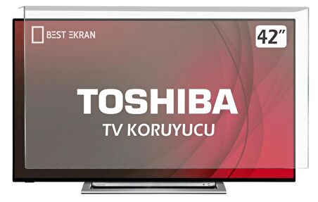 TOSHIBA 42WL863 TV EKRAN KORUYUCU - Toshiba 42" inç 106 Ekran Kırılmaz panel Koruyucu