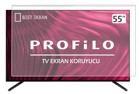 PROFİLO 55PA500T TV EKRAN KORUYUCU - Profilo 55" inç 139 cm Ekran Şeffaf Koruma paneli