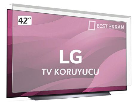 LG 42LB620V TV EKRAN KORUYUCU - LG 42" inç 106 Ekran Şeffaf Koruma paneli