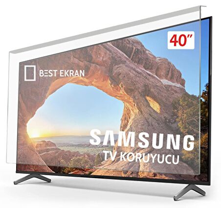 SAMSUNG 40F7000 TV EKRAN KORUYUCU - Samsung 40" inç Ekran Şeffaf Koruma paneli