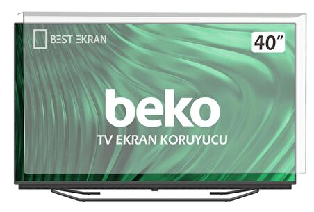 BEKO B40L67525B Tv Ekran Koruyucu - Beko 40" inç Tv Ekran Koruyucu Şeffaf Paneli