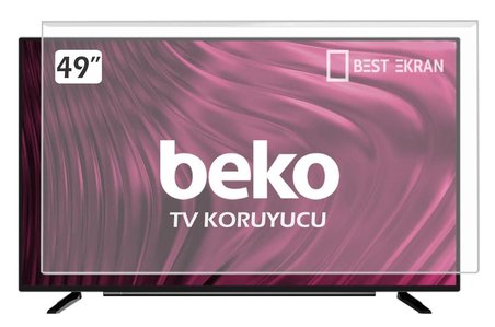 BEKO B49L87405B Tv Ekran Koruyucu -  Beko 49" inç 123 Ekran Koruyucu Şeffaf Paneli