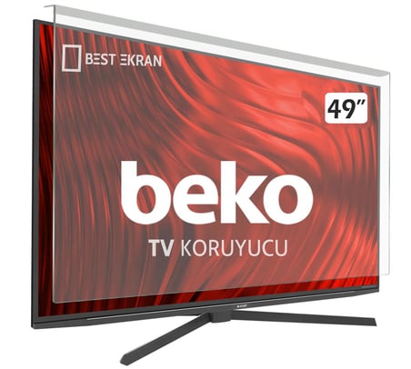 BEKO B49L85324B Tv Ekran Koruyucu -  Beko 49" inç 123 Ekran Koruyucu Şeffaf Paneli