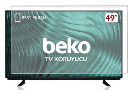 BEKO B49L85324B Tv Ekran Koruyucu -  Beko 49" inç 123 Ekran Koruyucu Şeffaf Paneli
