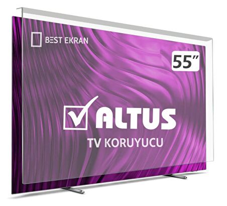 ALTUS 55" inç 140 Ekran Kırılmaz Tv Ekran Koruyucu