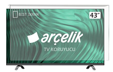 ARÇELİK A43L65324B2 TV EKRAN KORUYUCU - Arçelik 43" inç Tv Ekran Koruyucu Şeffaf Paneli