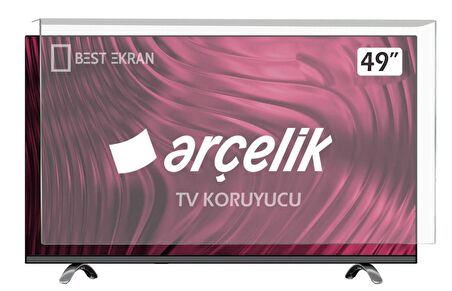ARÇELİK A49L85324B TV EKRAN KORUYUCU - Arçelik 49" inç Tv Ekran Koruyucu Şeffaf Paneli
